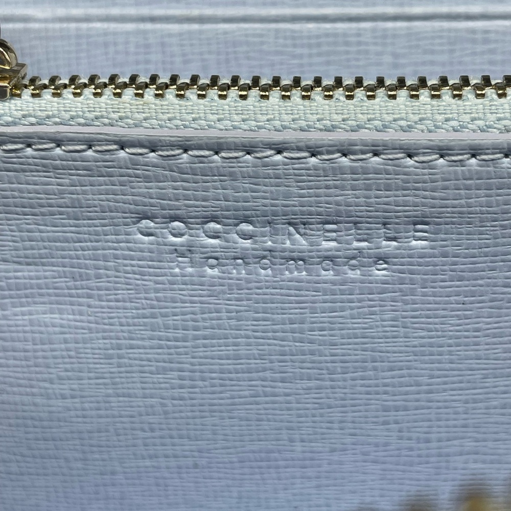 Coccinelle Light Blue Small Leather Wallet - Picture 12 of 16